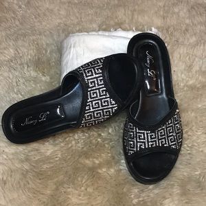 Nancy Li Sparkly Wedges